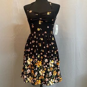No Boundaries Floral Sweetheart Dress XS NWT